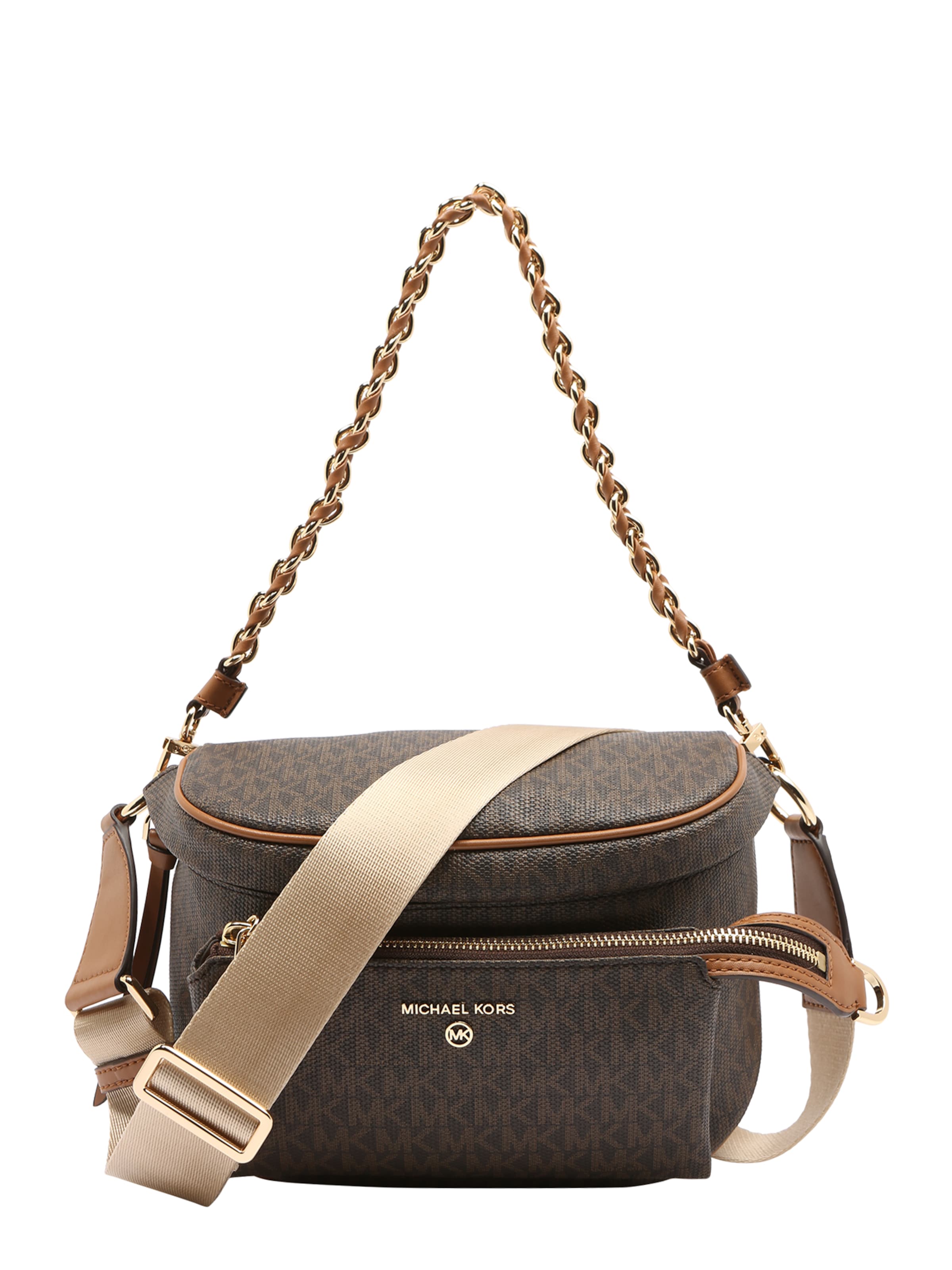 MICHAEL Michael Kors Válltáska 'Slater' - barna: elől