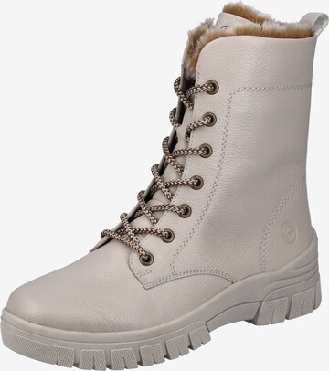 REMONTE Lace-Up Boots 'D0E72' in Beige: front