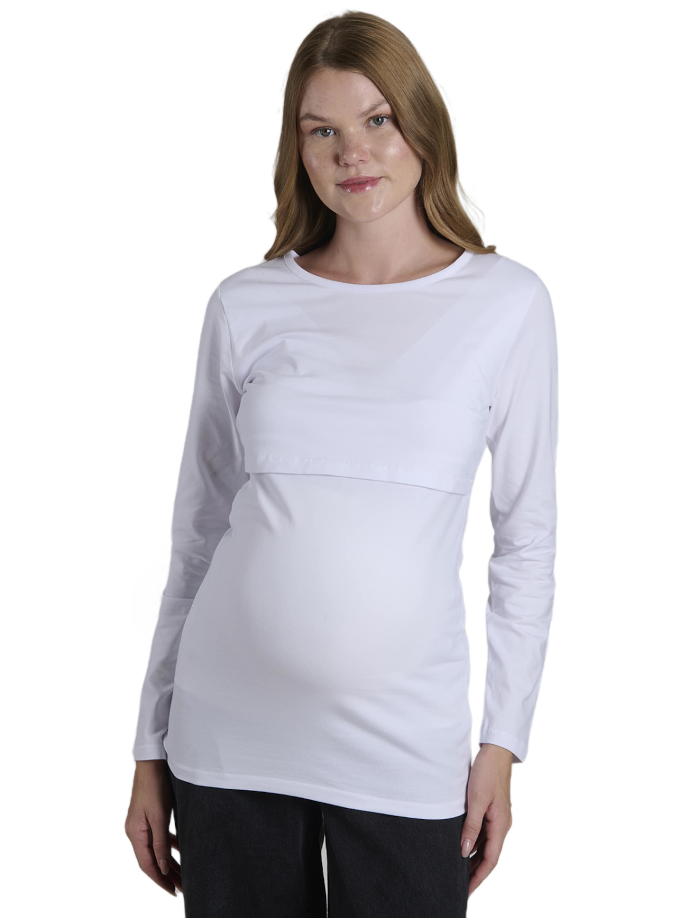 LYN MAMA Blouse in White: front
