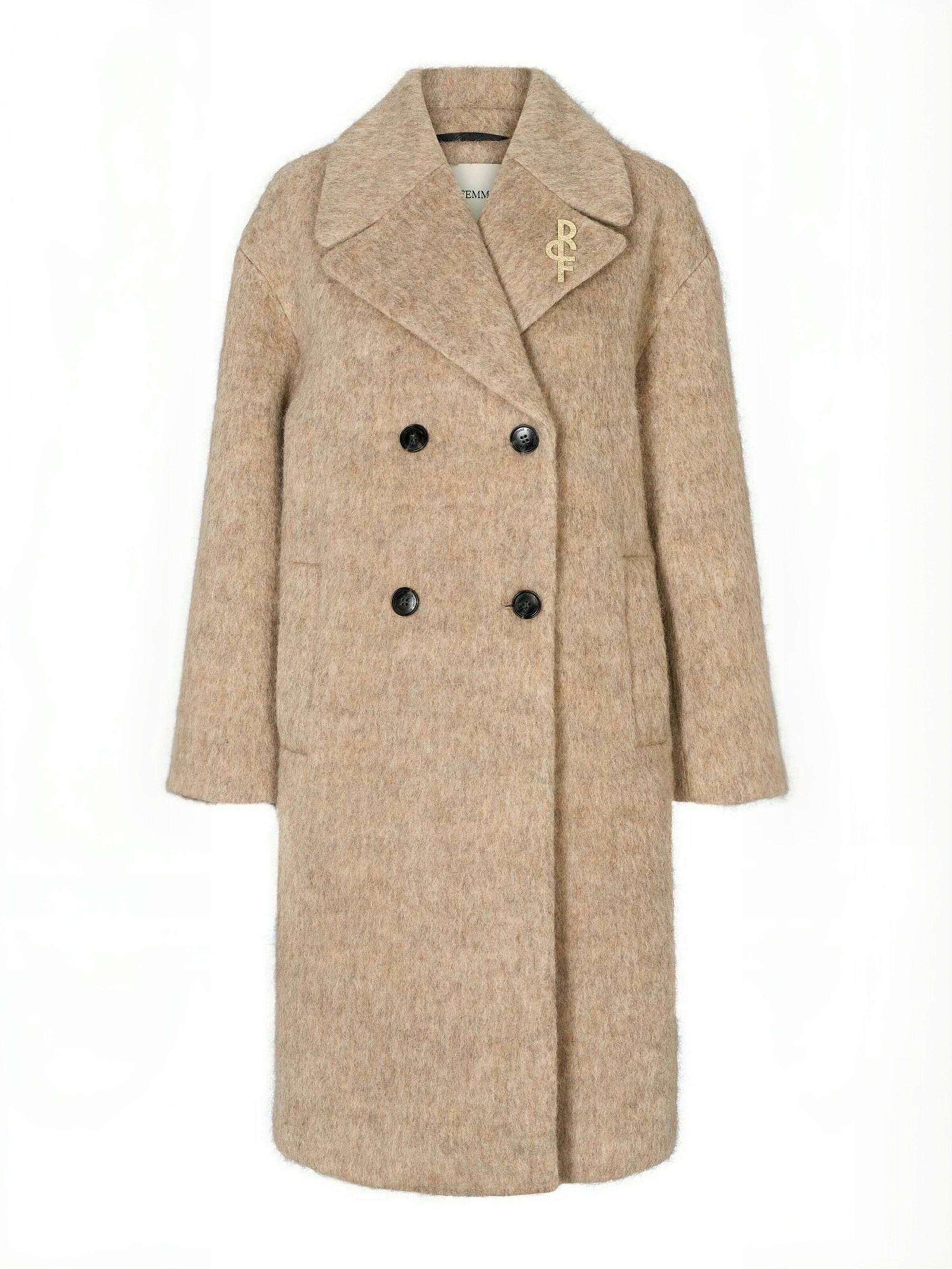 RUE de FEMME - Sobretudo de inverno ' Kanzina ' em bege: frente