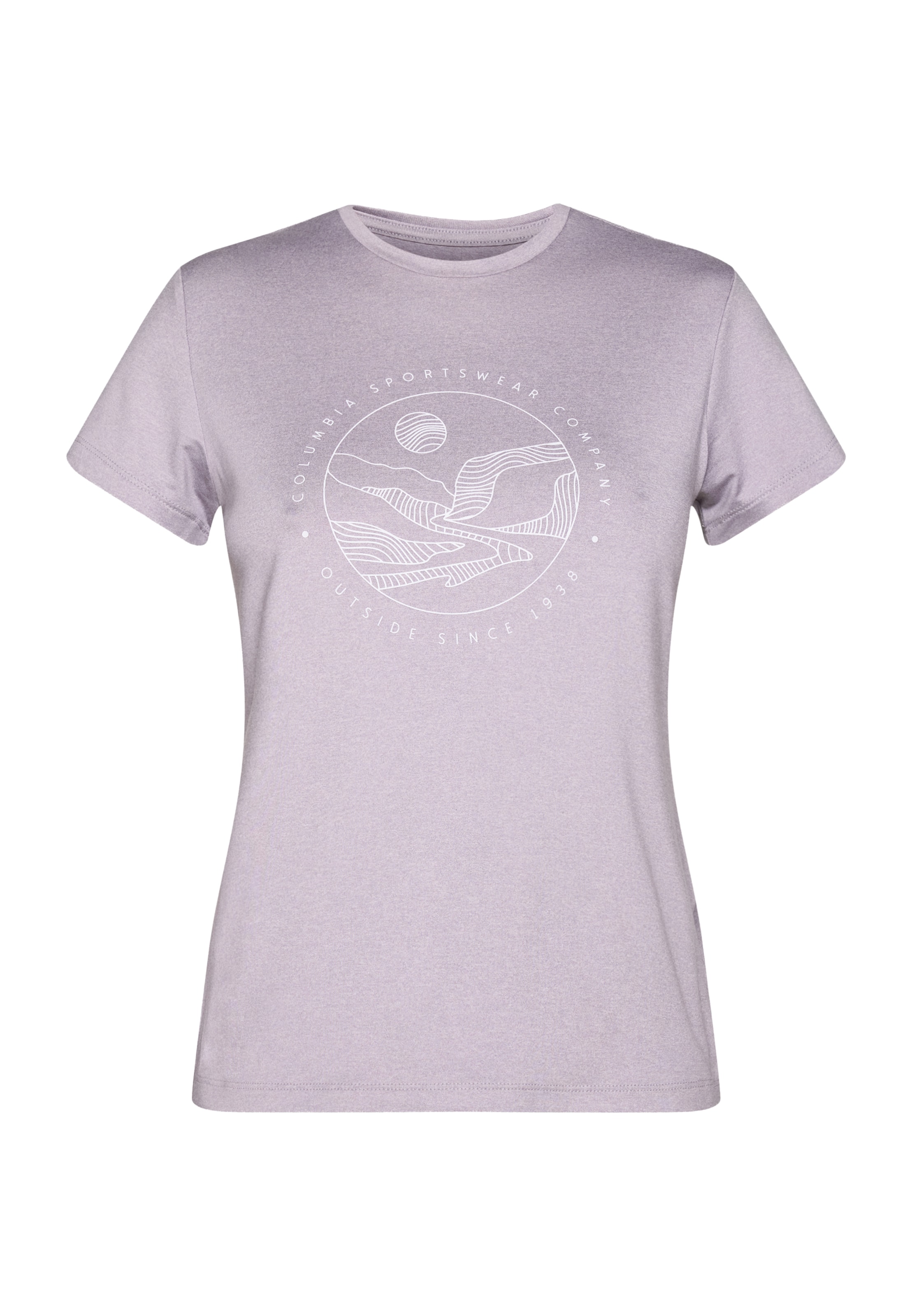 COLUMBIA Funktionsshirt in Lila: Vorderseite