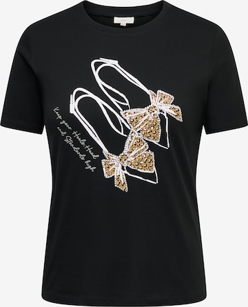 ONLY Carmakoma - Camiseta 'CARBEAU' en negro: frente