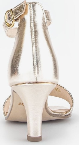 GABOR Strap Sandals in Gold