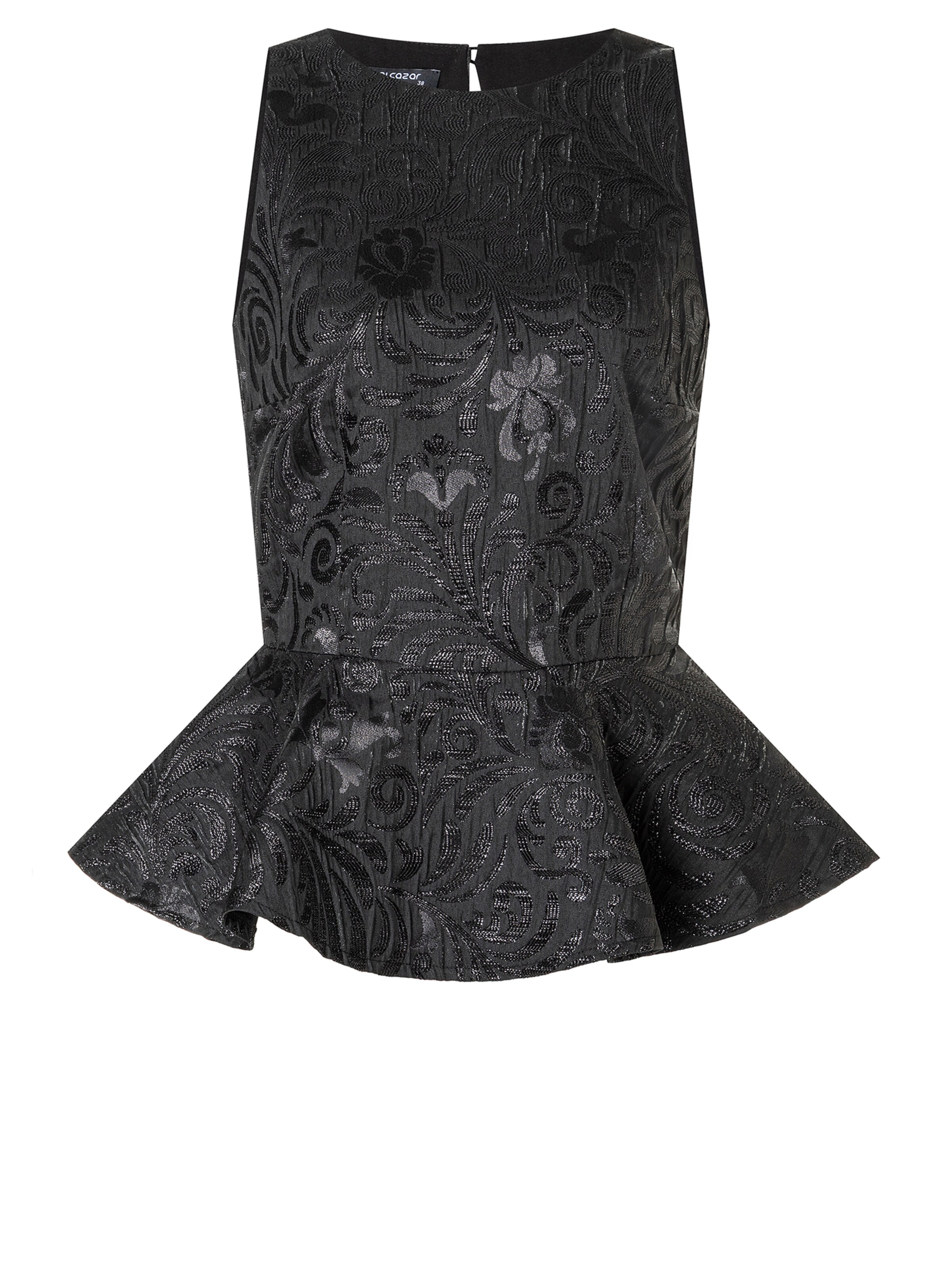 Ana Alcazar Top 'Absala' in Black: front