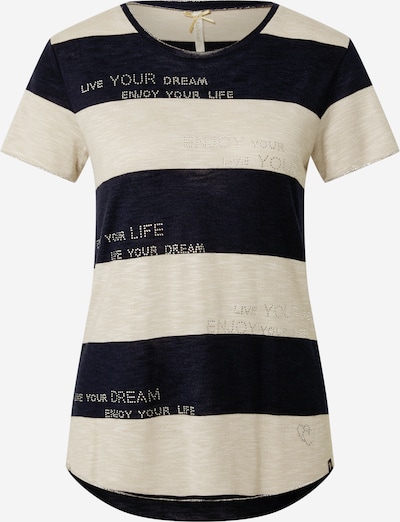 Tricou 'JESSY' Key Largo pe bej / bleumarin, Vizualizare produs
