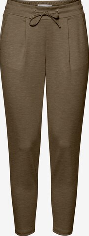 Coupe slim Pantalon 'KATE PA' ICHI en marron : devant