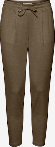 ICHI Pleat-Front Pants 'IHKATE PA' in Brown: front