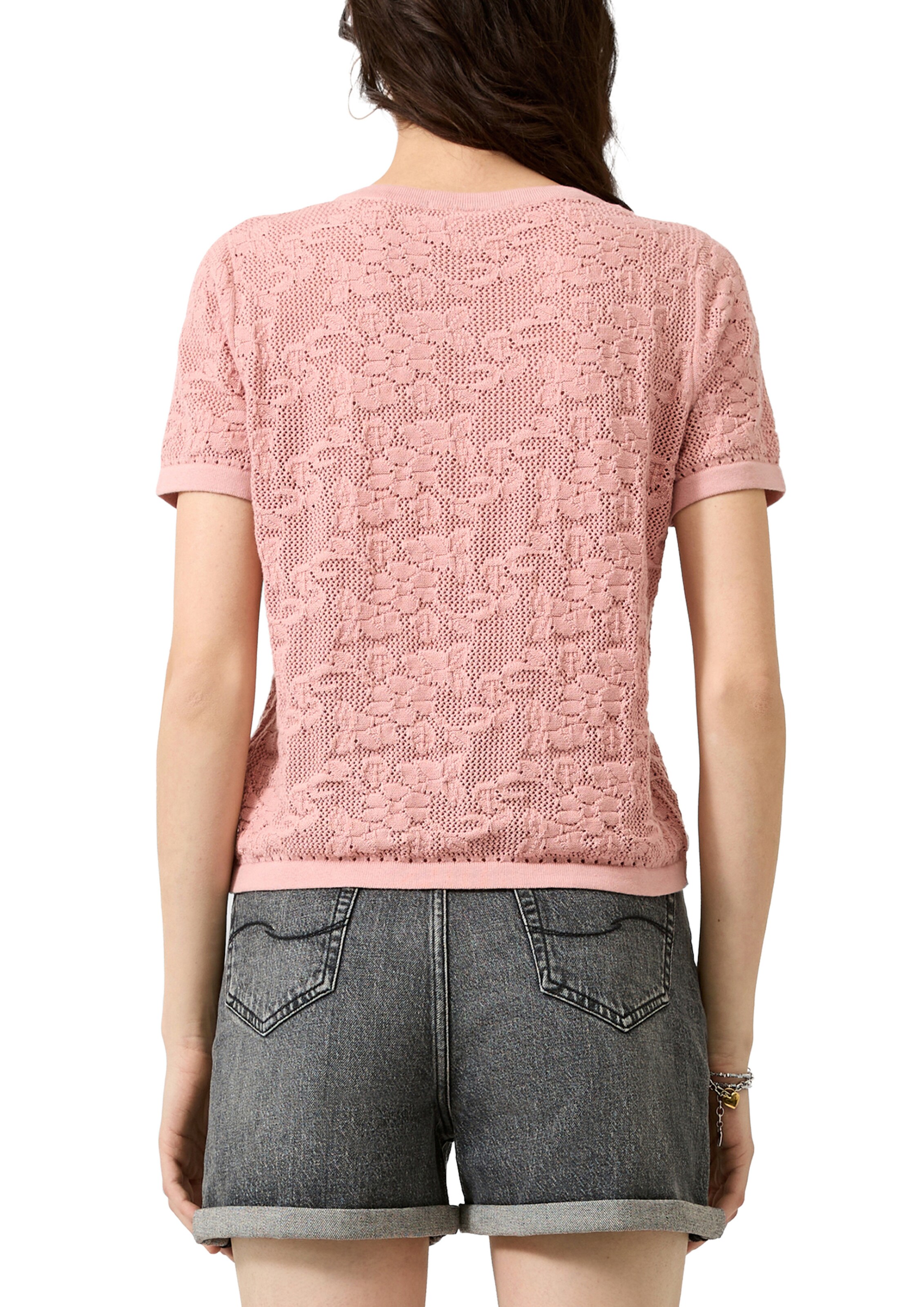 Cardigan QS en rose