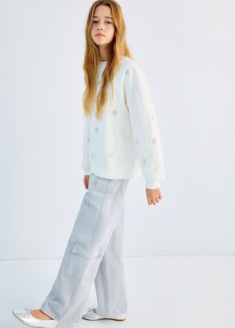 MANGO KIDS Wide leg Jeans in Blue