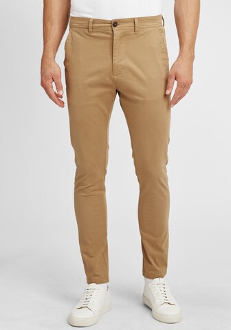 !Solid Slimfit Chinohose 'Artus' in Beige: predná strana