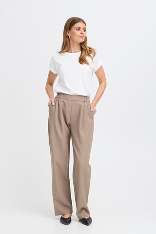 Wide Leg Pantalon à pince 'FRAbigail' Fransa en gris