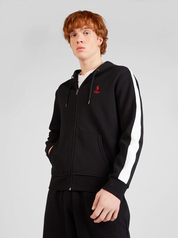 Polo Ralph Lauren Sweat jacket in Black: front