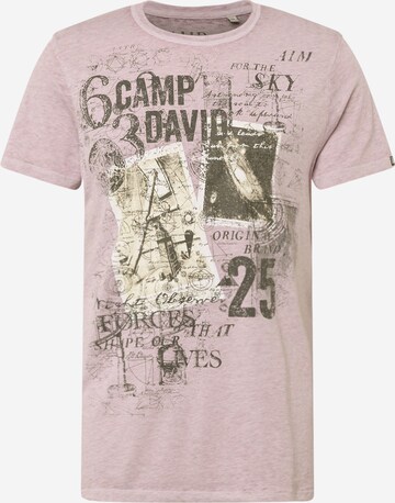CAMP DAVID Majica | vijolična barva: sprednja stran