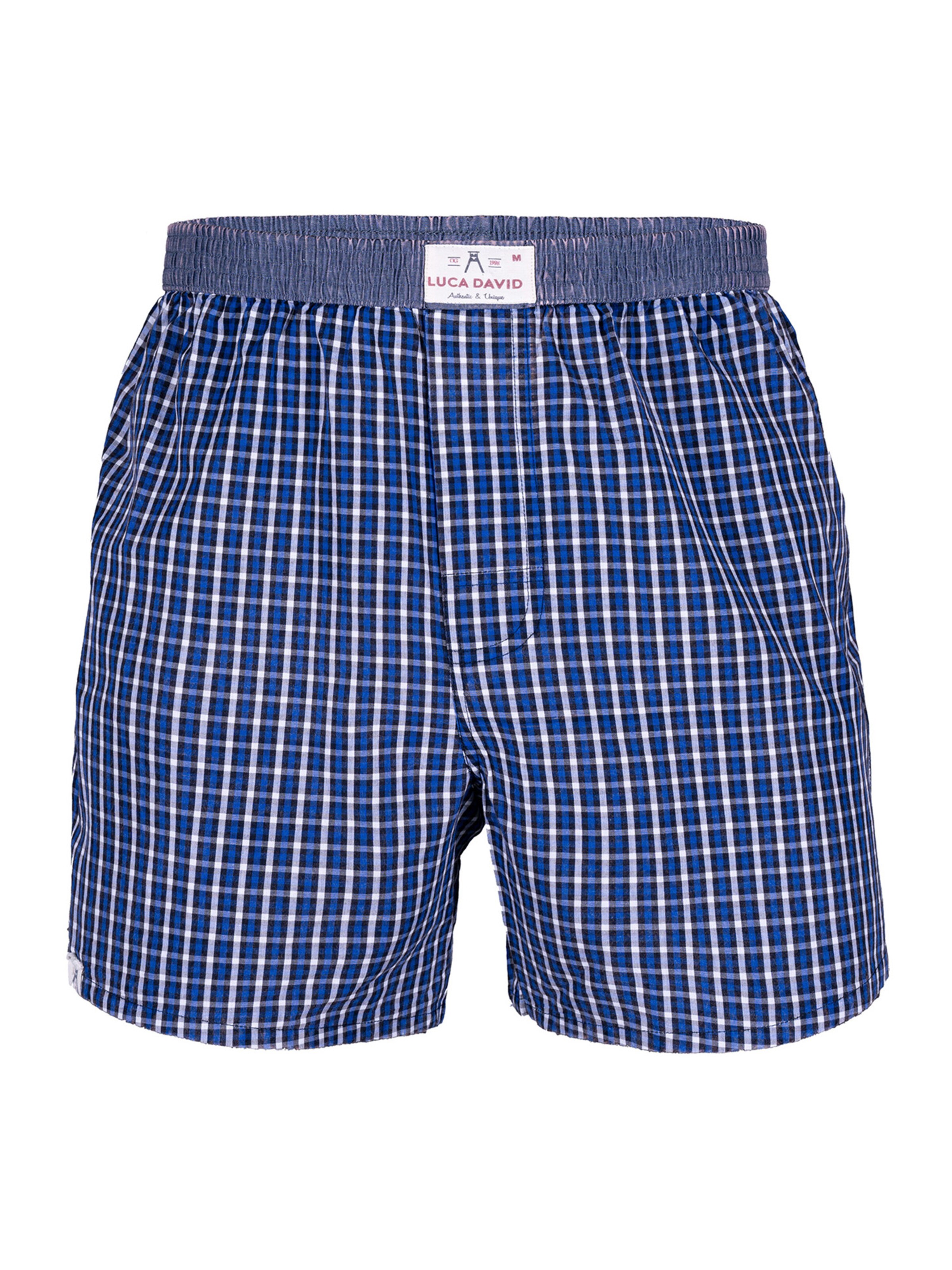 Luca David - Calzoncillo boxer 'Olden Glory' en azul