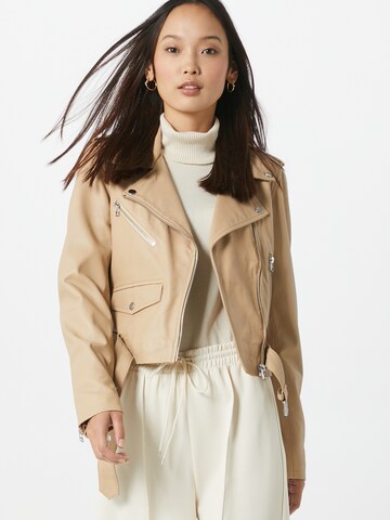 Goosecraft Between-Season Jacket 'Marly' in Beige: front