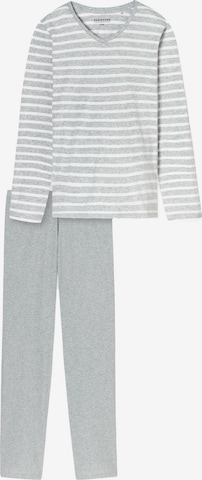 SCHIESSER Pajama 'Casual Essentials' in Grey: front