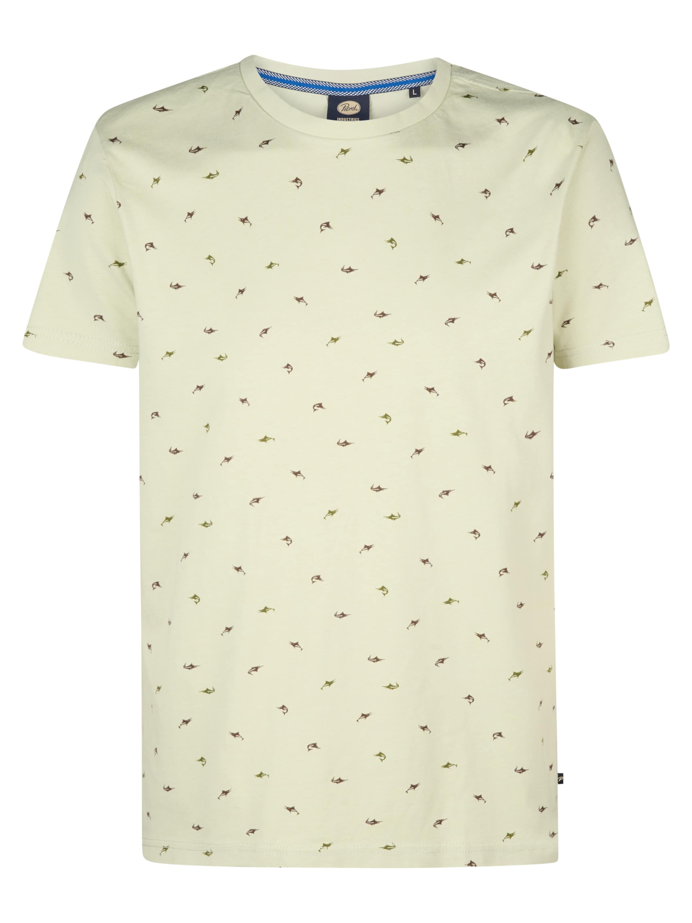 Petrol Industries Μπλουζάκι 'Gulfcrest' σε πράσινο: μπροστά