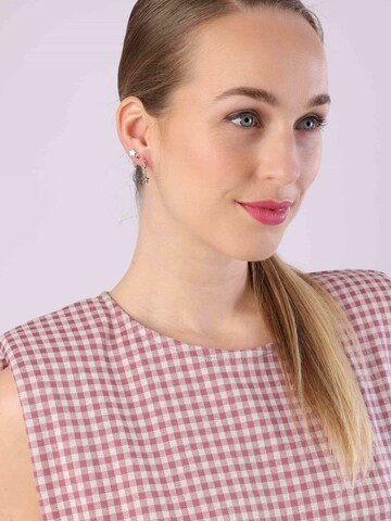 Boucles d'oreilles Lucardi en argent : devant