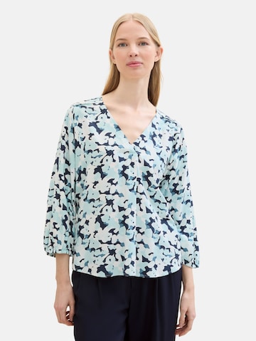 TOM TAILOR Blouse in Blauw: voorkant