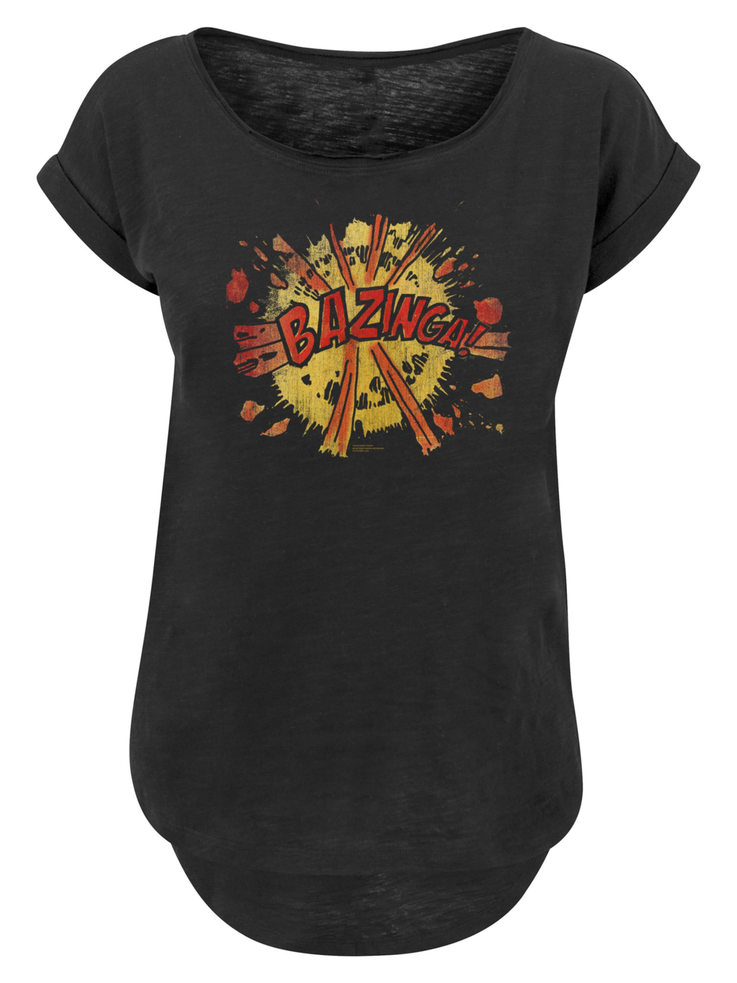 T-shirt 'Bazinga Explosion' F4NT4STIC en noir : devant