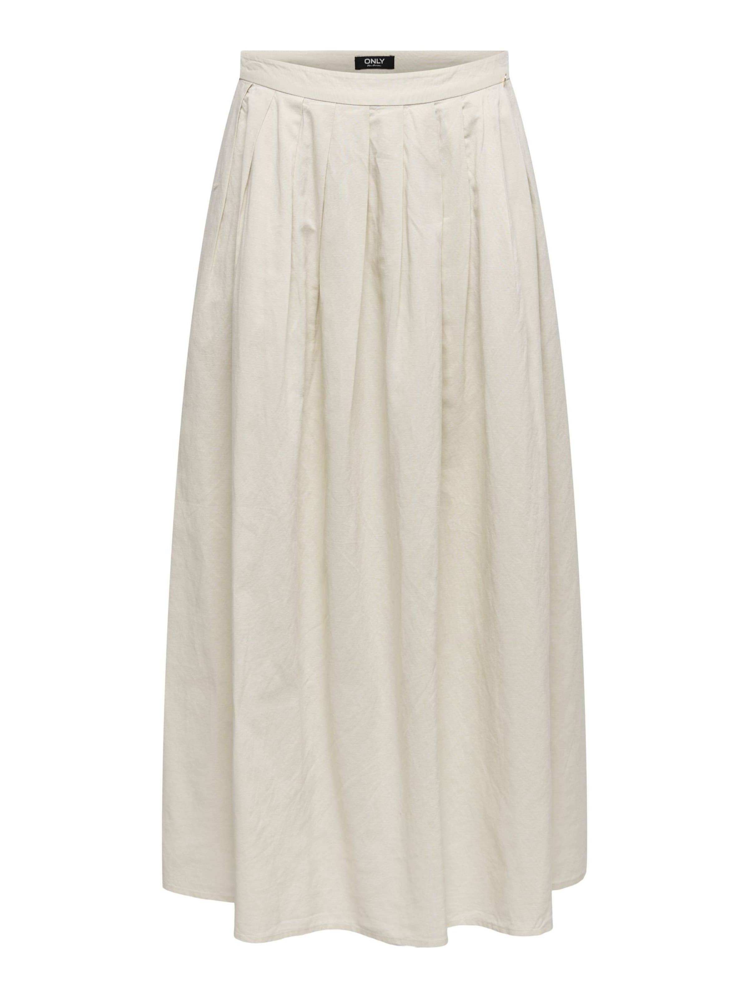 Gonna 'ONLIsola' di ONLY in beige: frontale