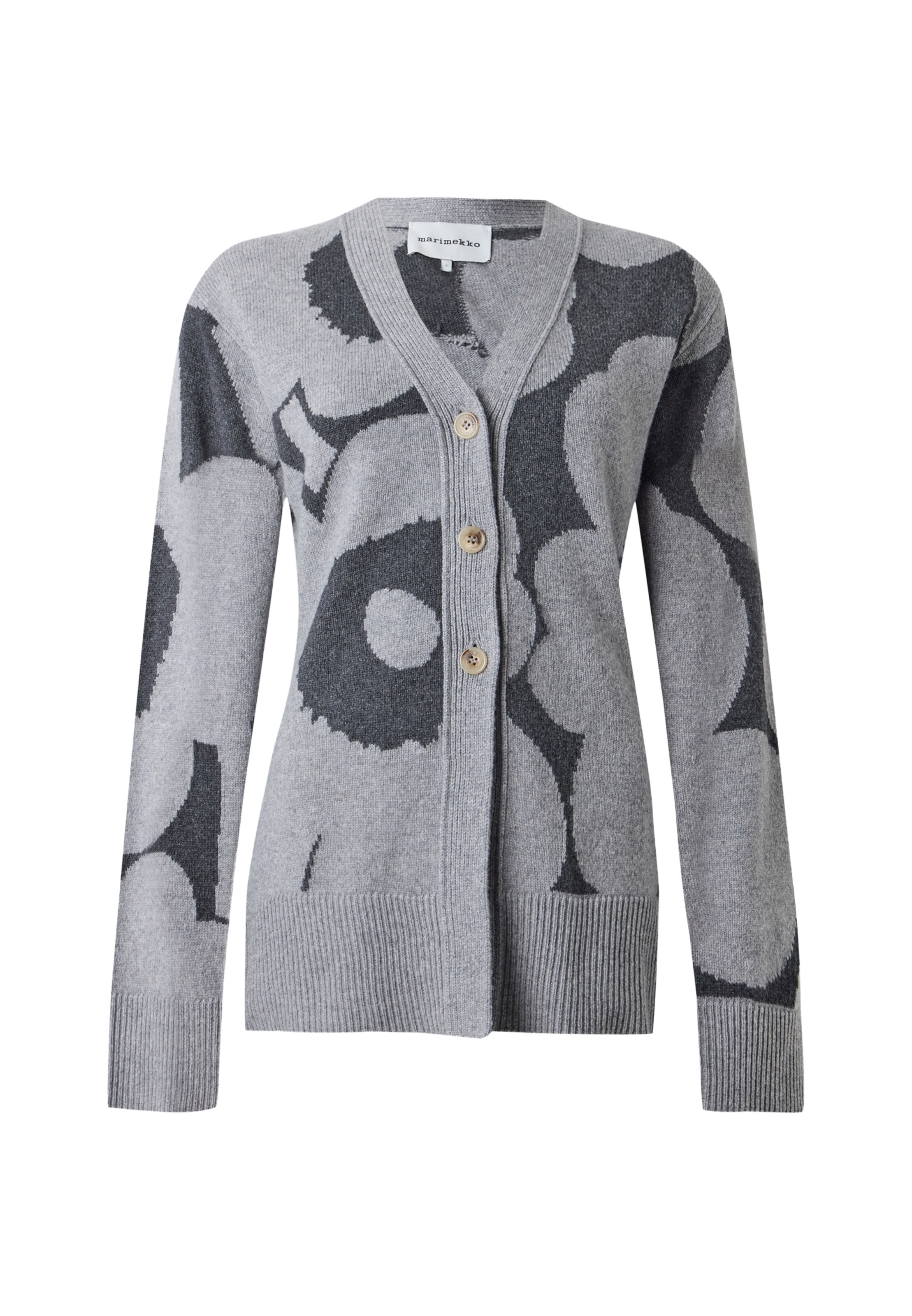 Cardigan 'KUMMA' Marimekko en gris : devant