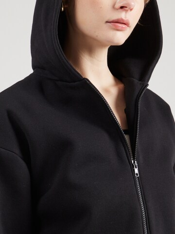 ABOUT YOU Zip-Up Hoodie 'Christina' in Black