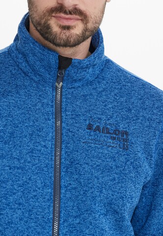 Weather Report Athletic Fleece Jacket 'Ralf' in Blue