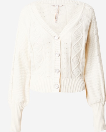 GUESS Strickjacke 'BRIELLE' in Beige: predná strana