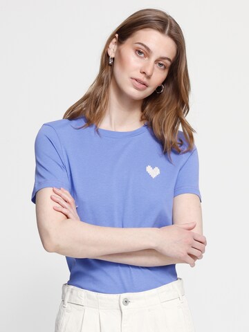 ICHI Тениска 'IHCAMINNA' в синьо: отпред