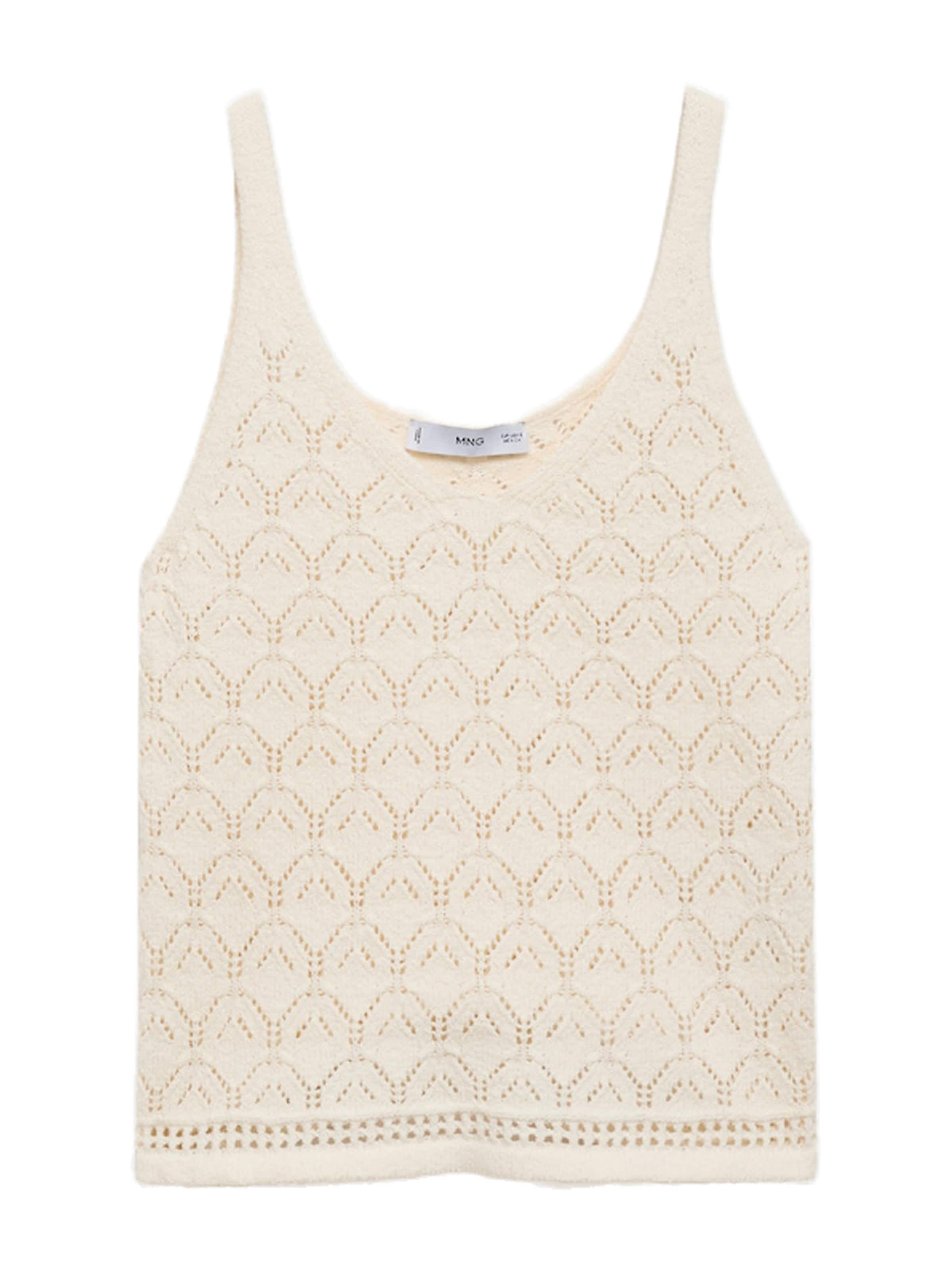 MANGO Knitted top 'SITO' in Beige: front