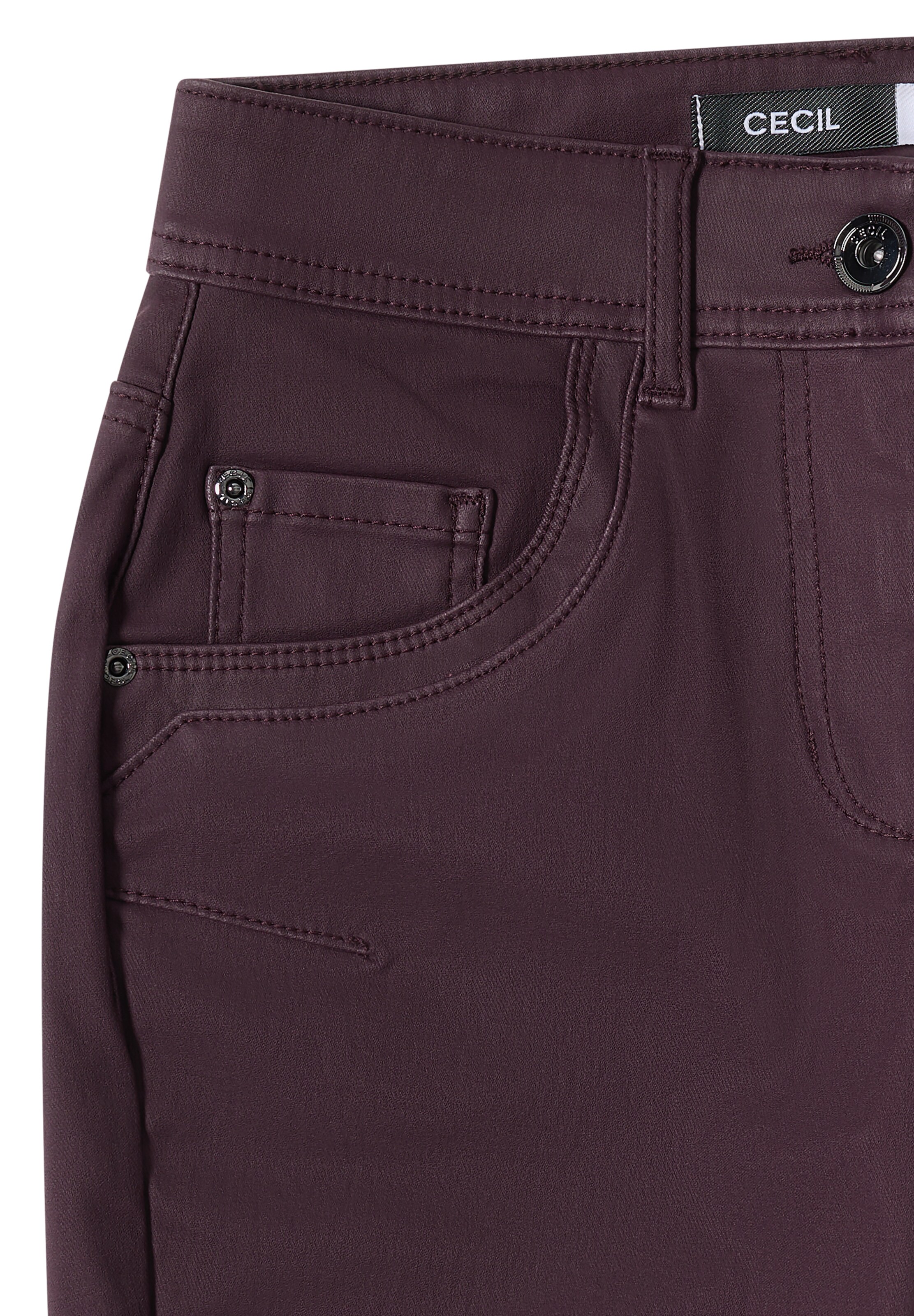 STREET ONE Slim fit Pants in Purple