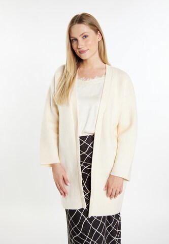 DreiMaster Klassik Knit Cardigan 'Ledkin' in White: front