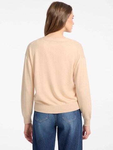 GUESS JEANS Knit Cardigan in Beige