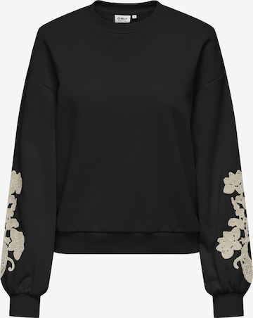 Bluză de molton 'ONLBROOKLYN' de la ONLY pe negru: față