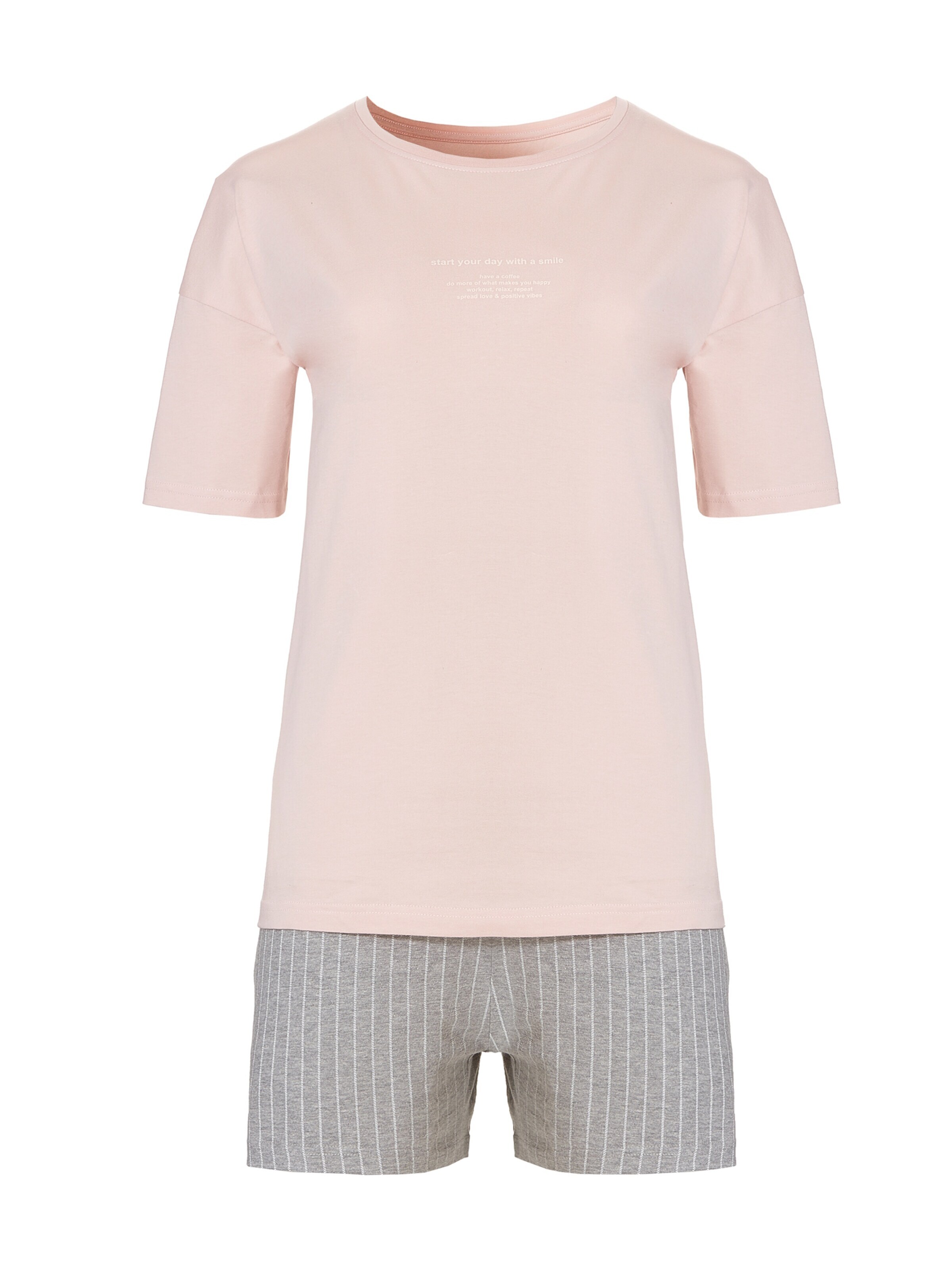 By Louise Pajama in Pink: front