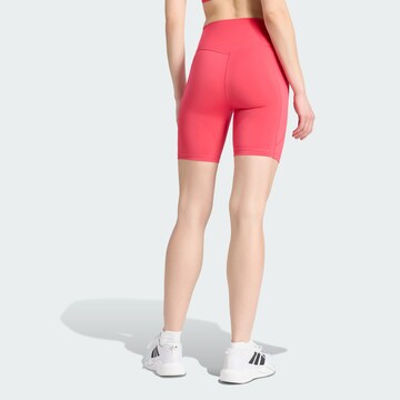 ADIDAS PERFORMANCE Skinny Sportbroek 'Optimé Essentials' in Roze