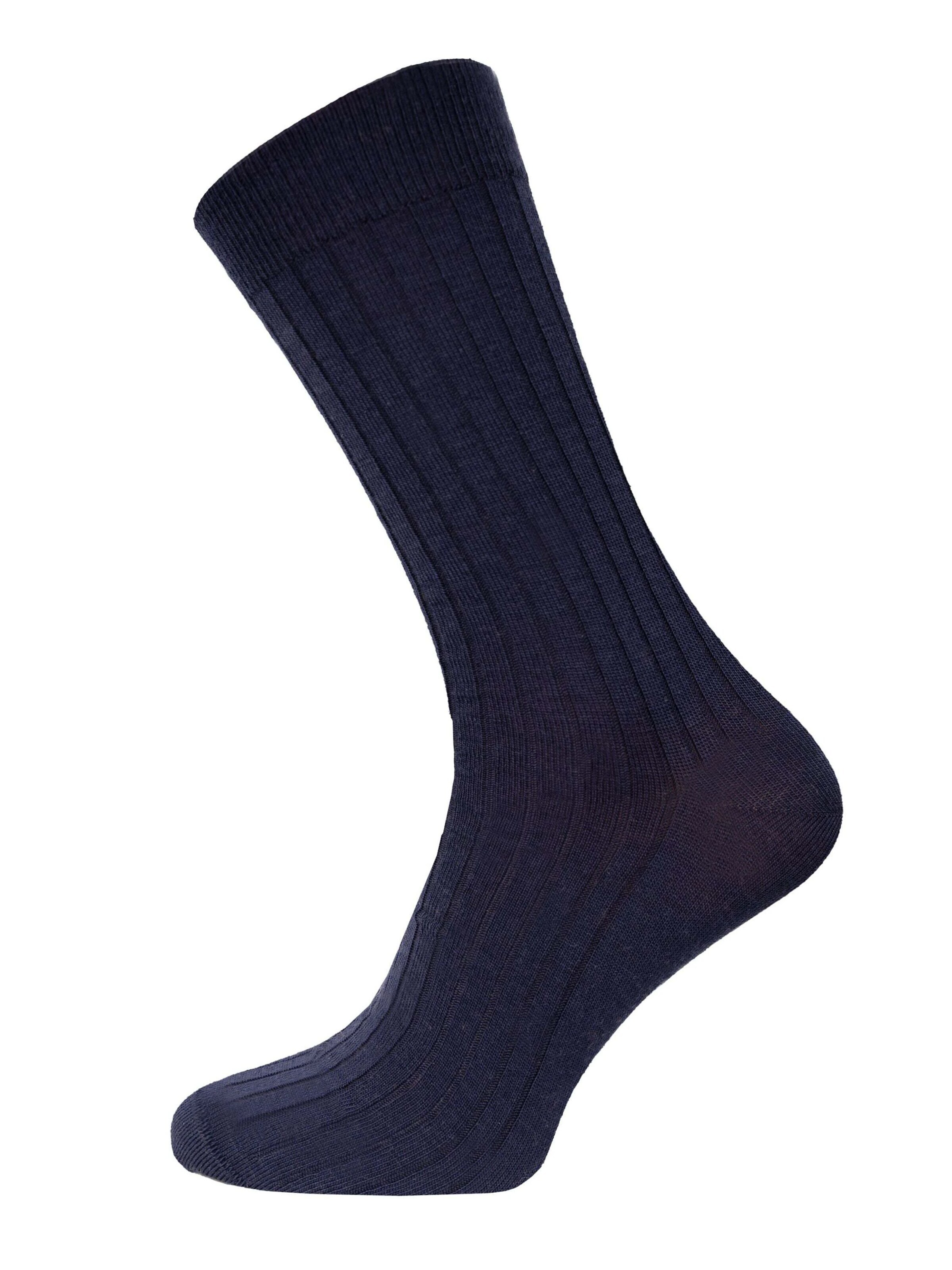 HomeOfSocks Socken 'Ein Paar Merinowolle Basic Business Socke - Angenehmer Bund und Luxuriöses Material'‌‌‌‌‌‌‌‌‌ in Schwarz