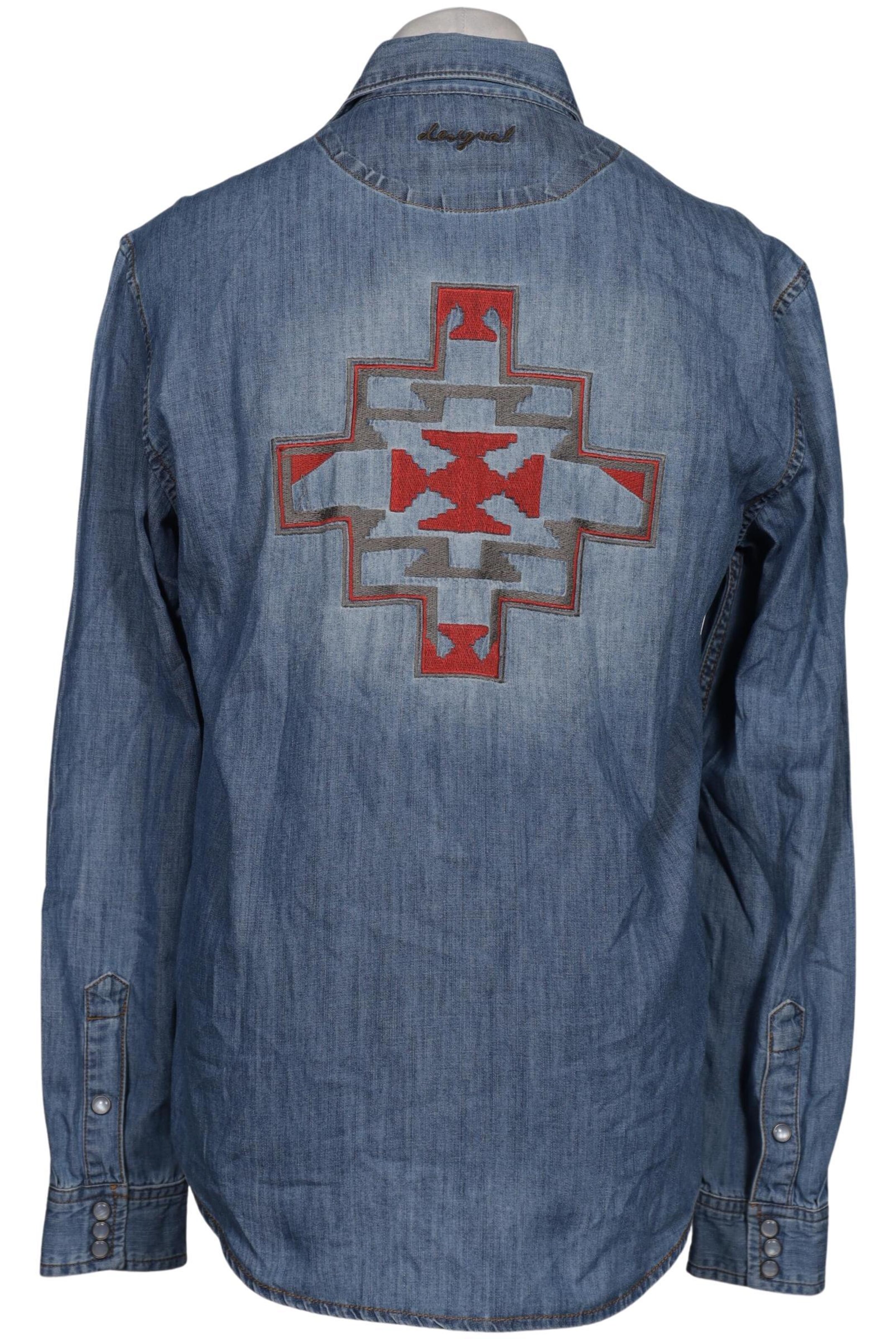 Desigual Button Up Shirt in L in Blue