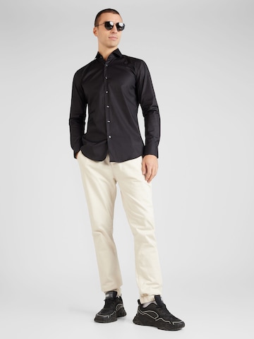Slim fit Camicia business 'P-HANK' di BOSS Black in nero