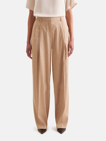 Regular Pantalon à pince 'March Drop 261' SEIDENSTICKER en beige : devant