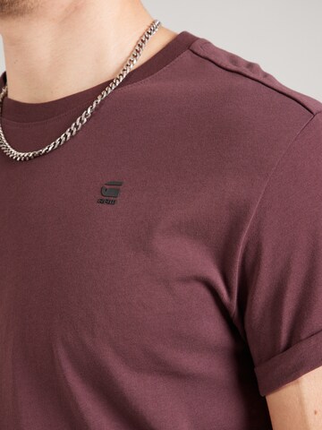 G-STAR - Camisa 'Lash' em vermelho