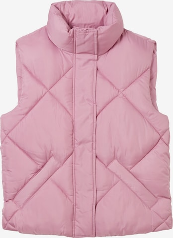 Gilet TOM TAILOR en rose : devant