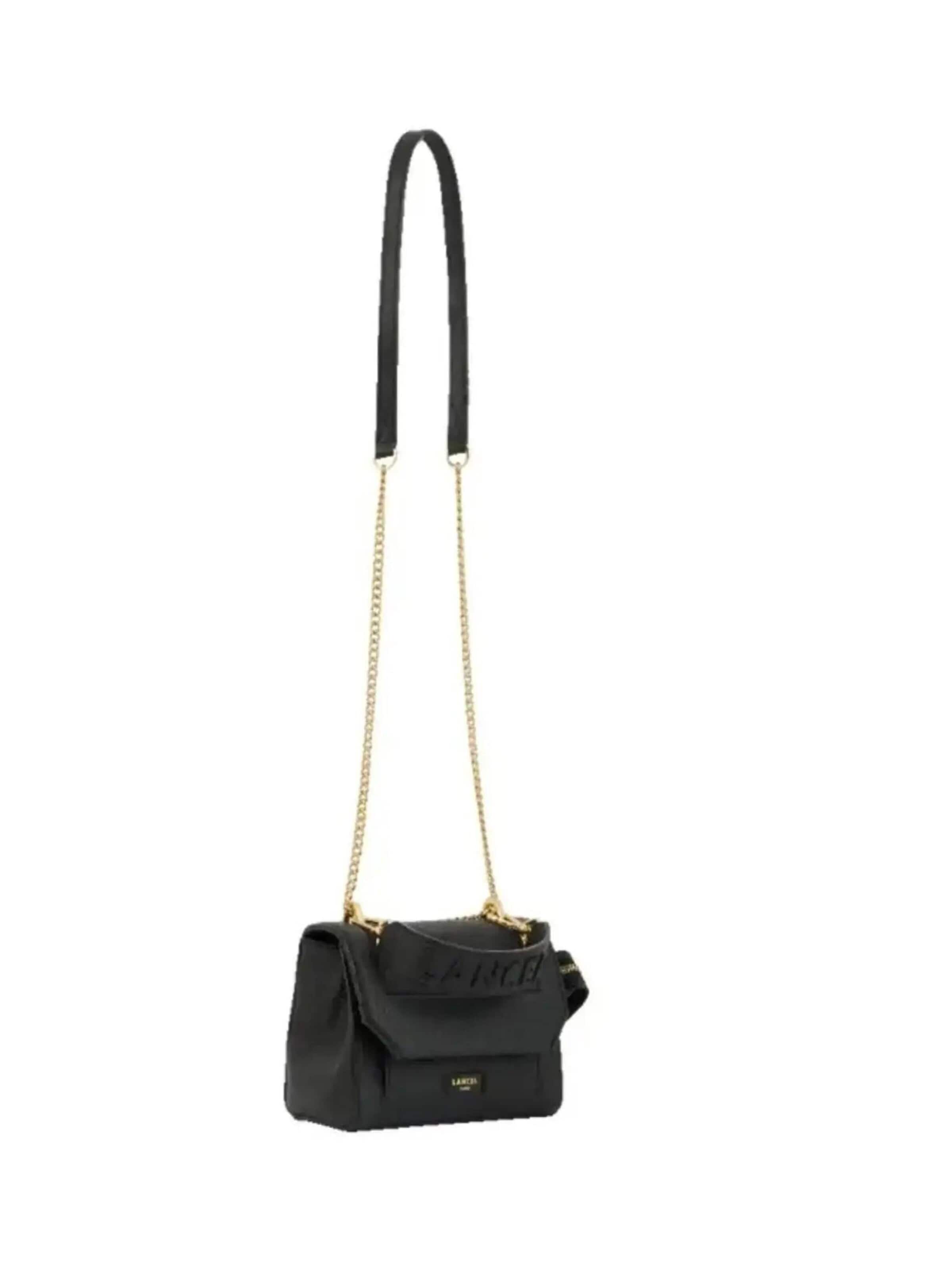 Lancel Torba na ramię 'Sac Rabat S Lancel Ninon Noir/doré' w kolorze czarny