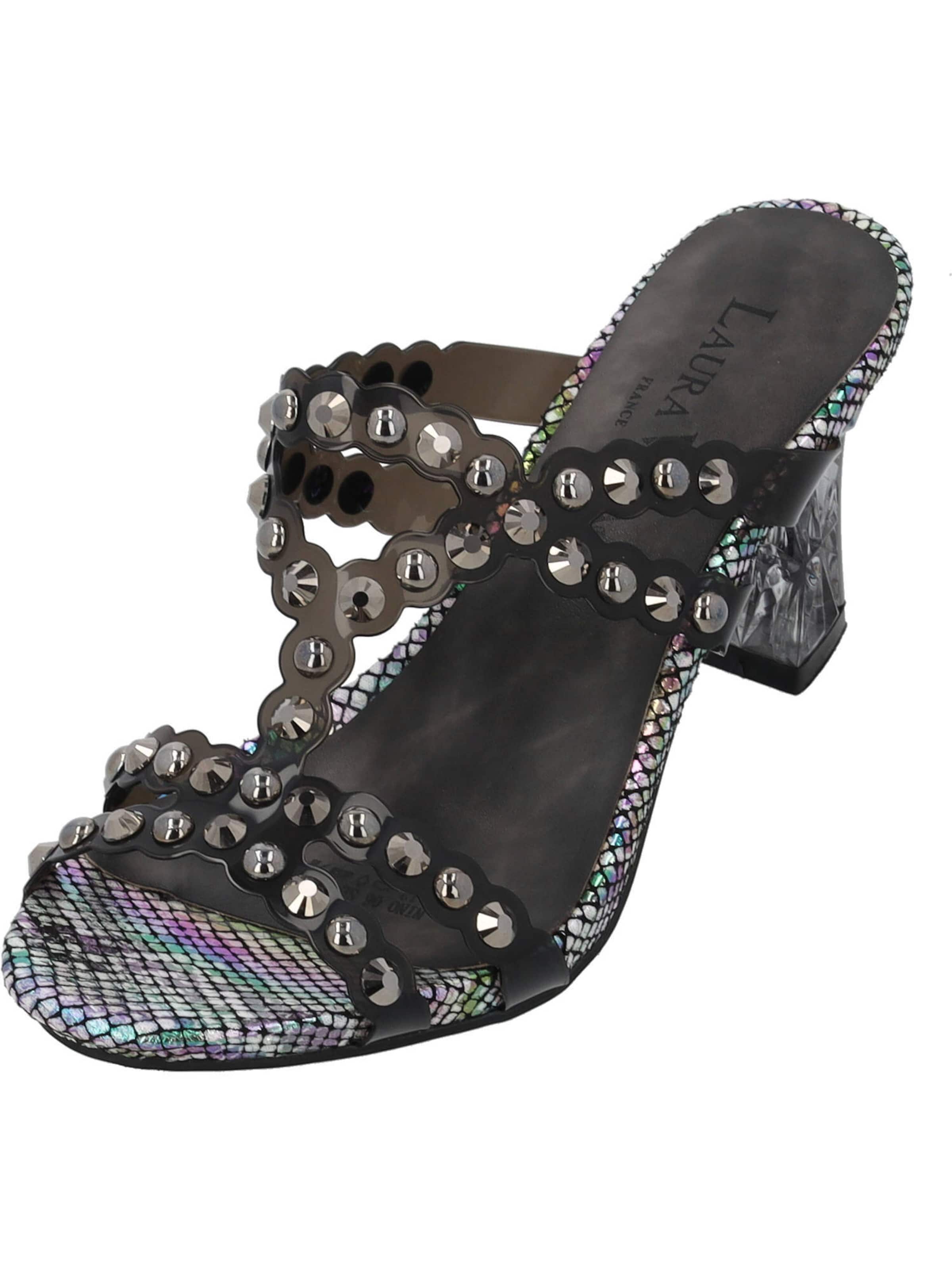 Laura Vita Mules 'Nino 06' in Black: front