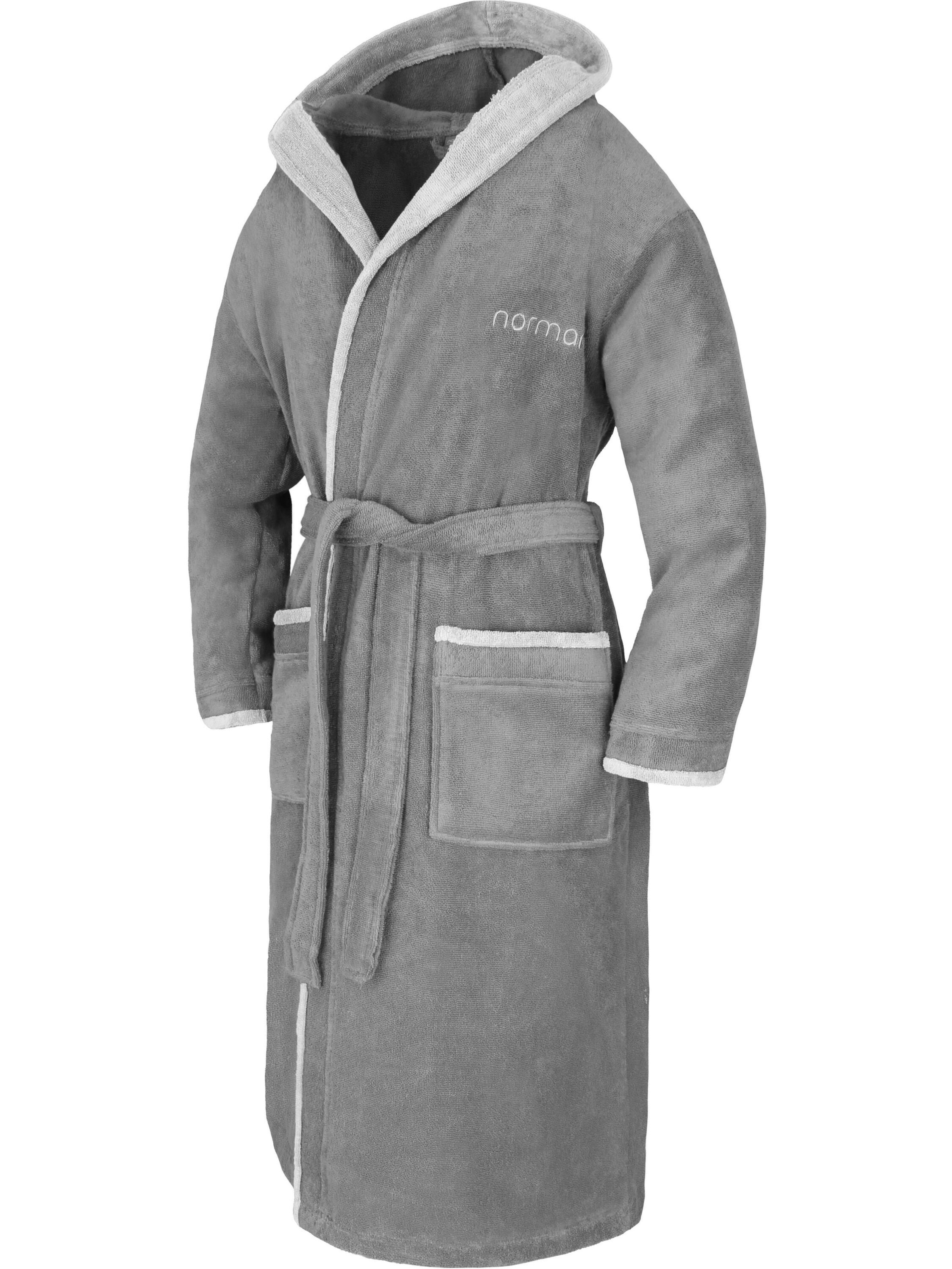normani Long Bathrobe in Grey