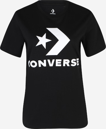 CONVERSE Shirt in Zwart: voorkant