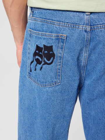Obey Loosefit Jeans 'HARDWORK' i blå