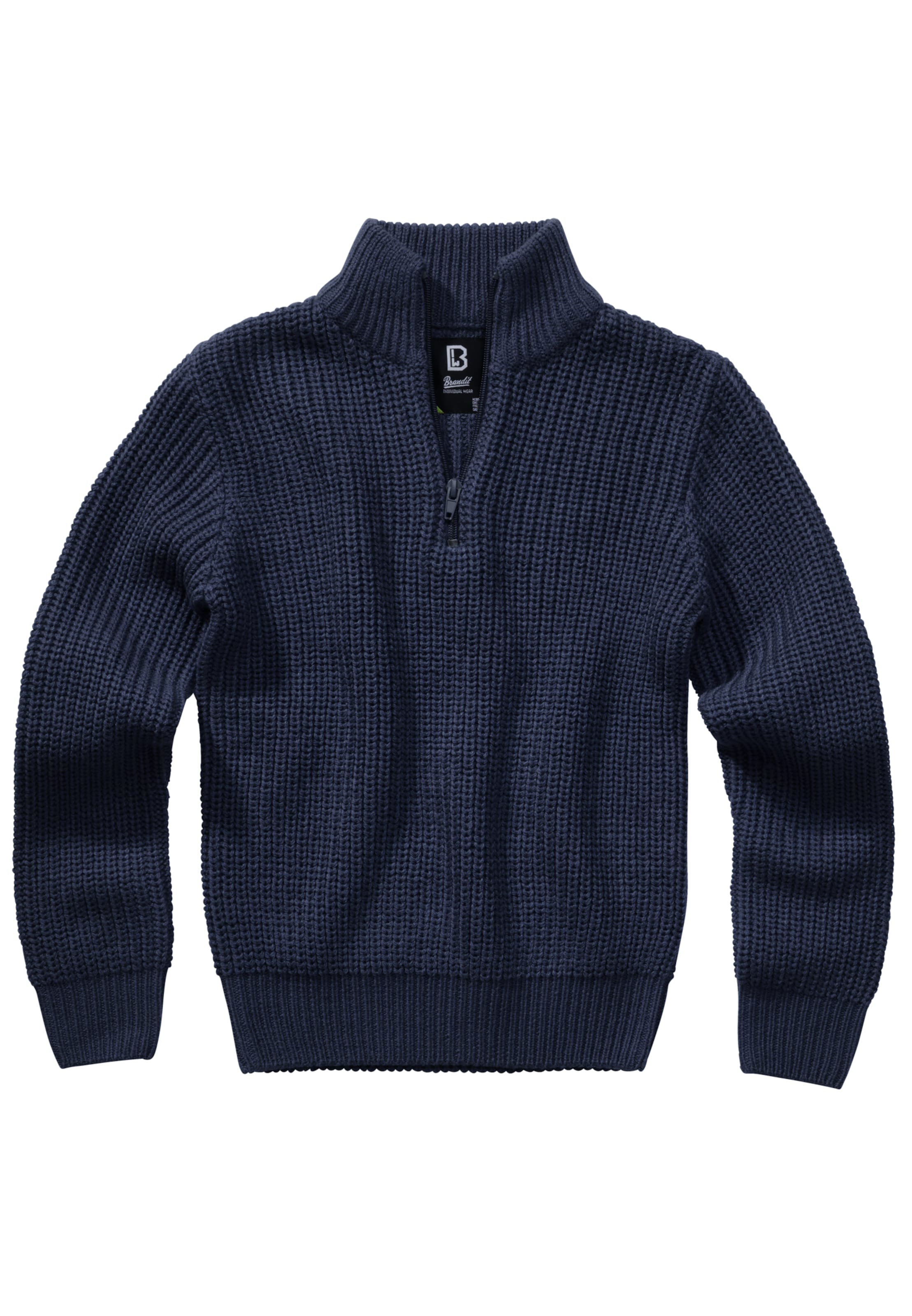 Pull-over Brandit en bleu : devant