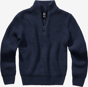 Pull-over Brandit en bleu : devant